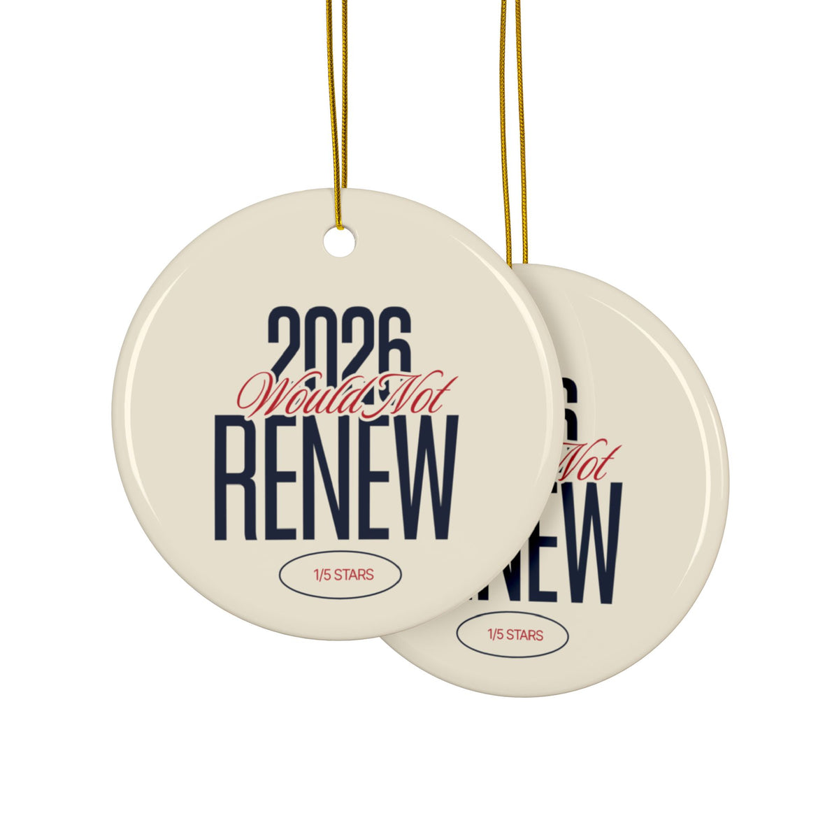 2026 year in review Christmas ornament Would Not Renew, view 10