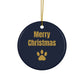 Funny Goldendoodle Christmas ornament I Saw That, view 6