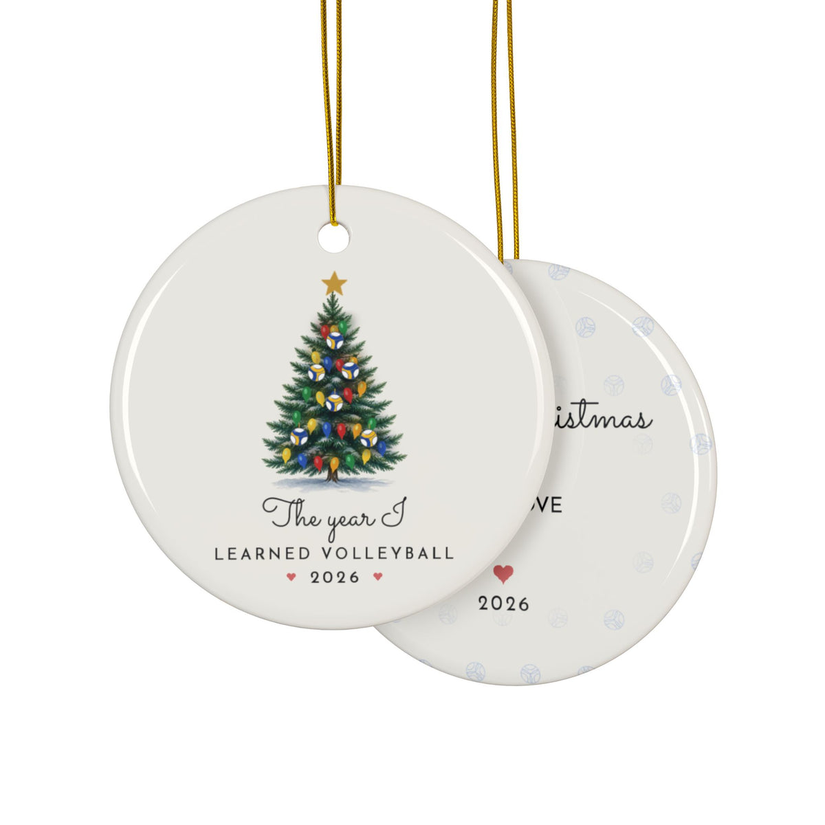 Volleyball Christmas ornament 2026, view 8
