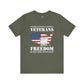 Freedom Is Not Free T-Shirt Patriotic Veteran Tribute Shirt Premium