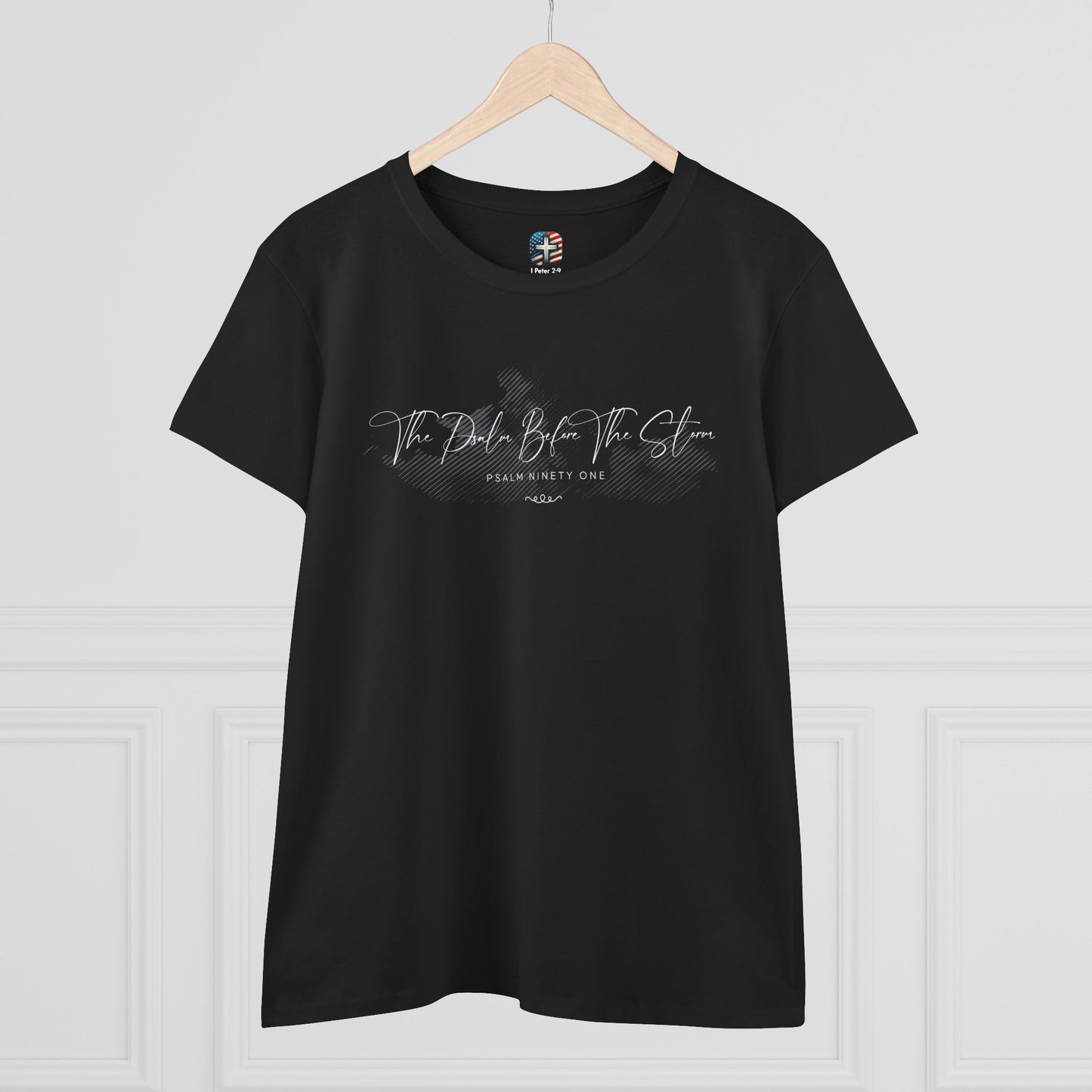 The Psalm Before The Storm T-Shirt – Christian Shirt with Psalm 91 for Women Seeking God’s Protection
