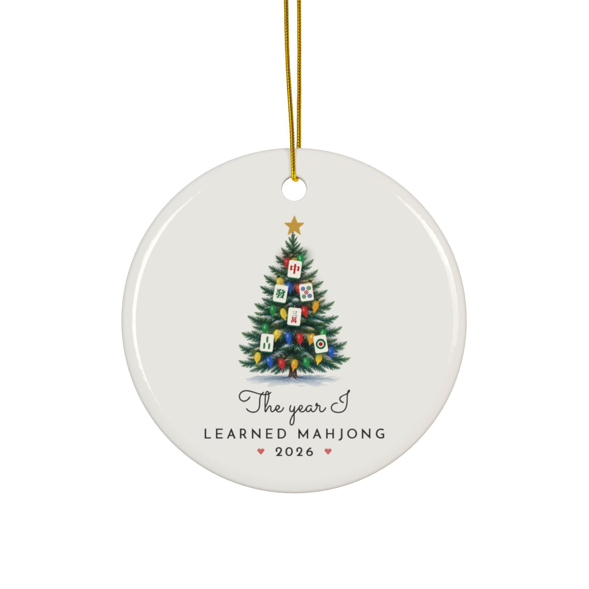 Mahjong Christmas ornament 2026, view 5