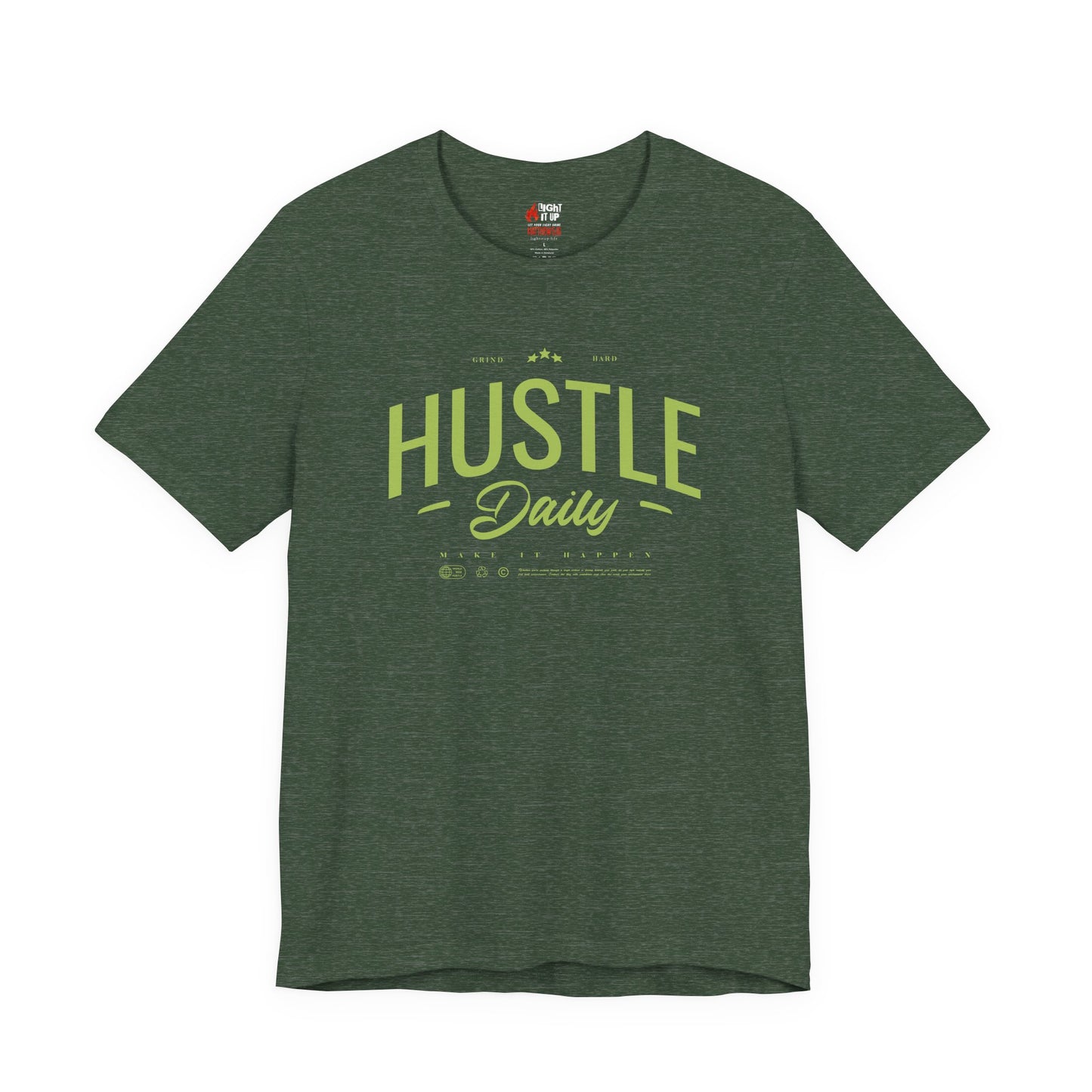 HUSTLE DAILY T-Shirt – Grind Hard. Make It Happen.