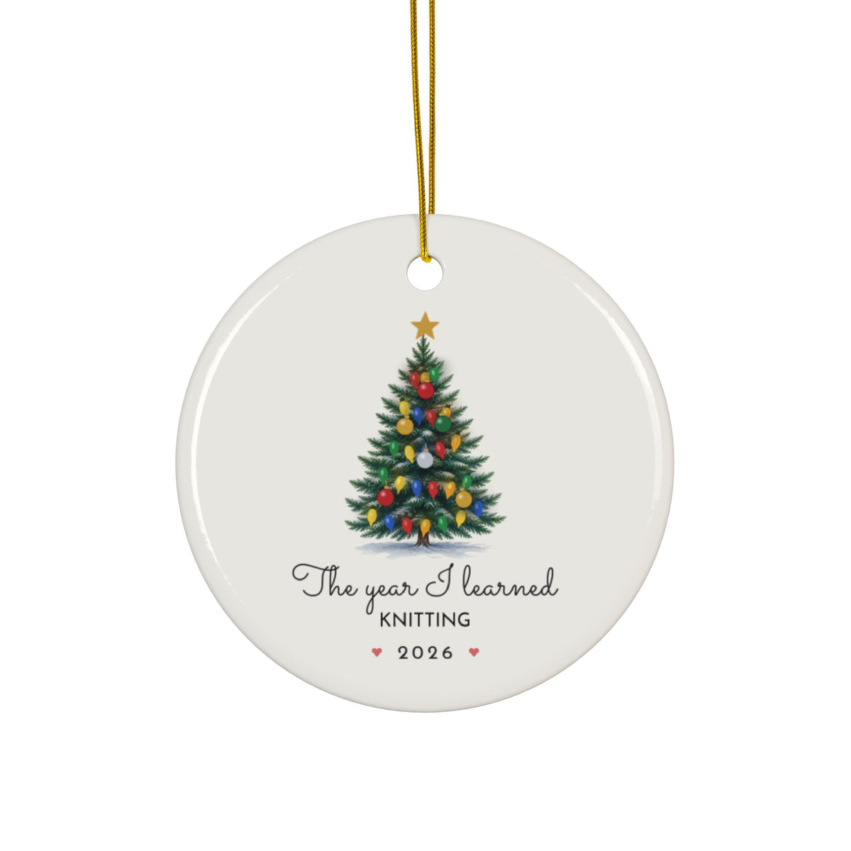 Personalized The Year I Learned ornament 2026, view 6