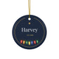 Personalized family name Christmas ornament, view 4