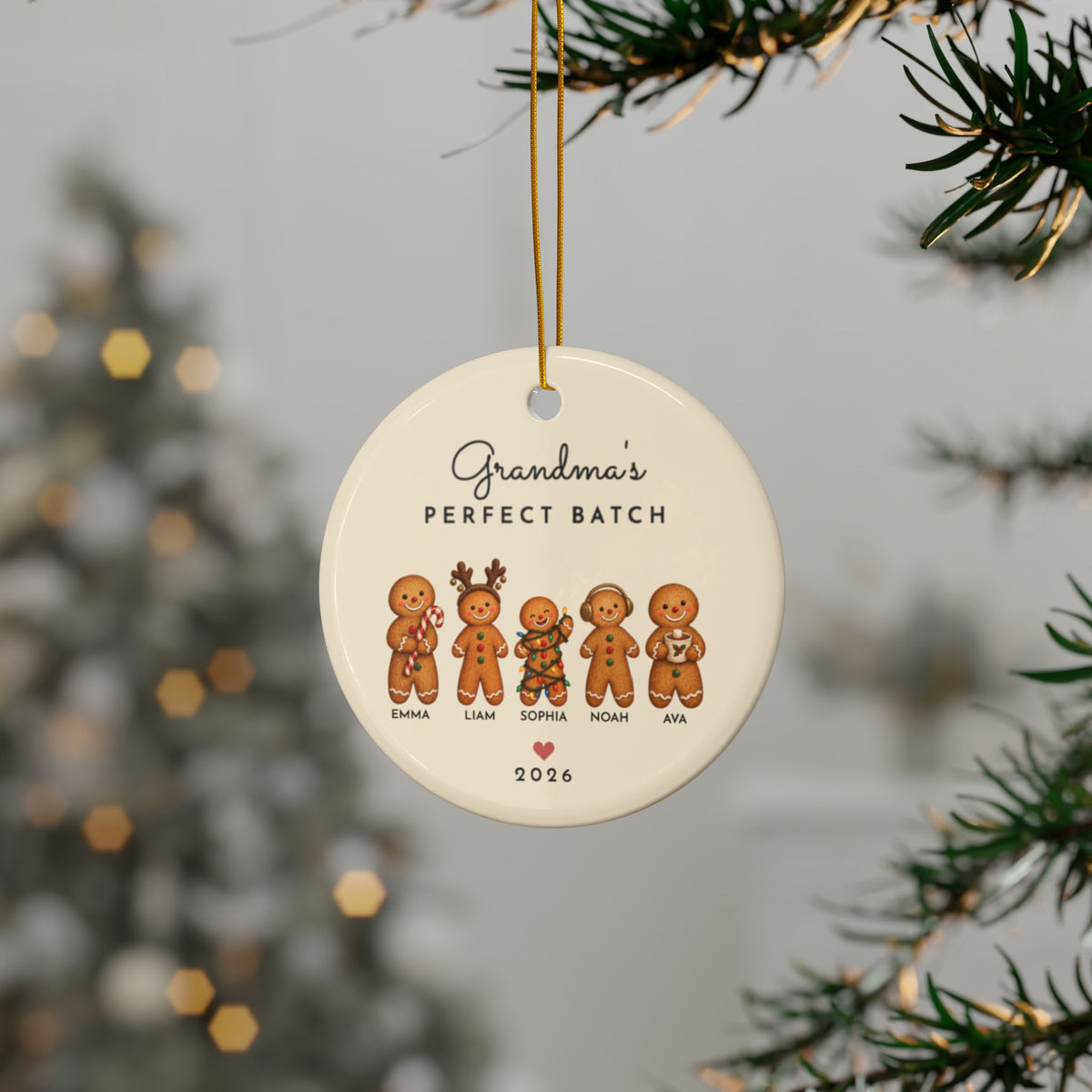 Grandma's Perfect Batch 5 names ornament, view 15