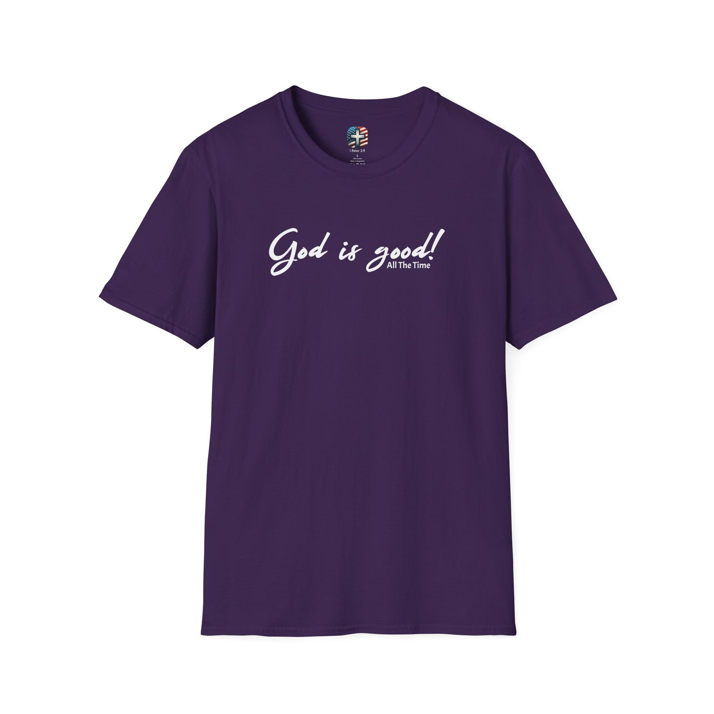 God Is Good All The Time T-Shirt – Christian Faith Tee with Bible Verse for Men & Women