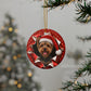 Personalized Yorkie Christmas ornament, view 13