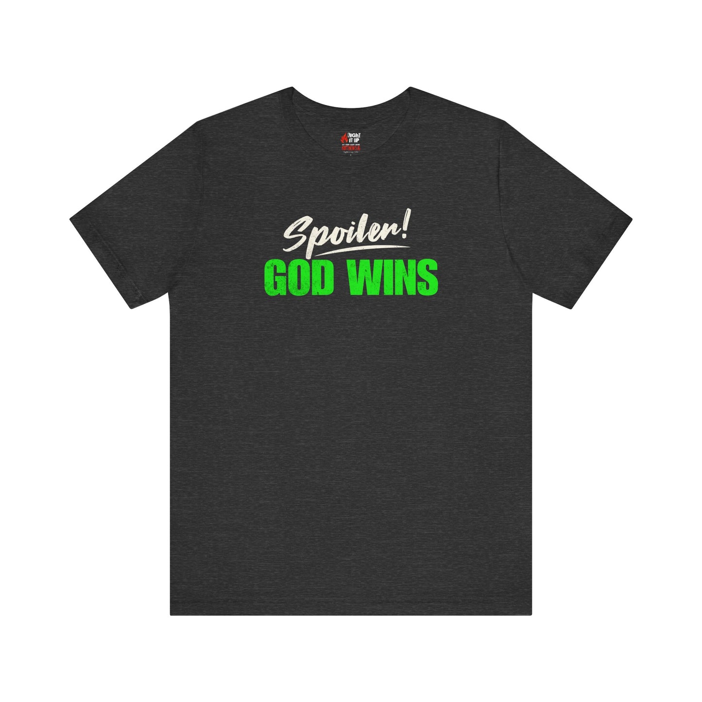 Spoiler: God Wins T-Shirt | Christian Faith Tee
