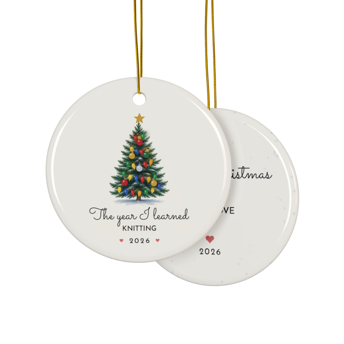 Personalized The Year I Learned ornament 2026, view 8