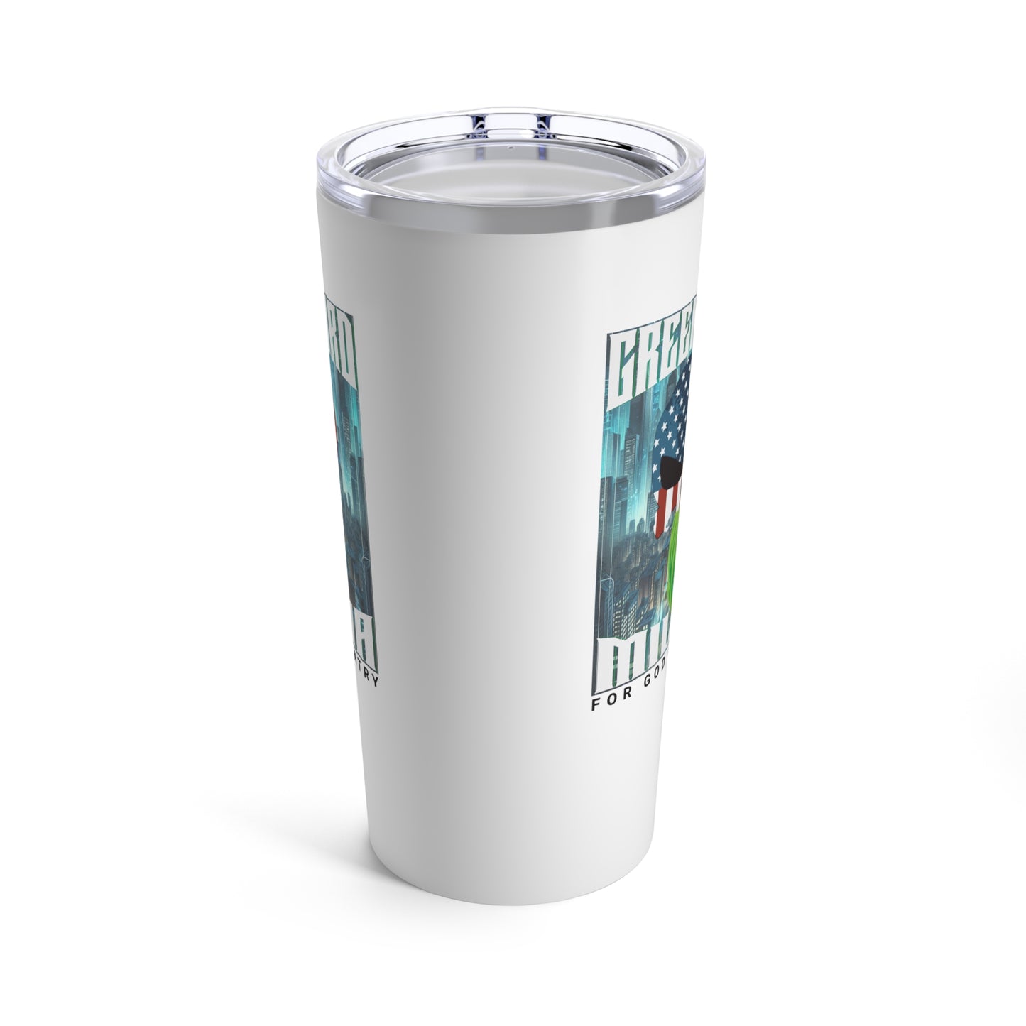Greenbeard Militia Tumbler – 20oz Stainless Steel Travel Mug for Warriors of Faith, Strength & Resilience