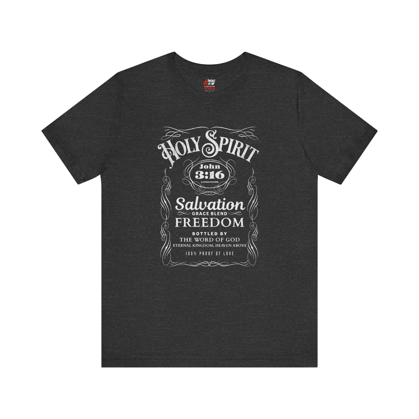 Holy Spirit Salvation Blend T-Shirt – John 3:16 Vintage Gospel Design | Faith & Freedom Apparel