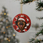 Personalized German Shepherd Christmas ornament, view 13