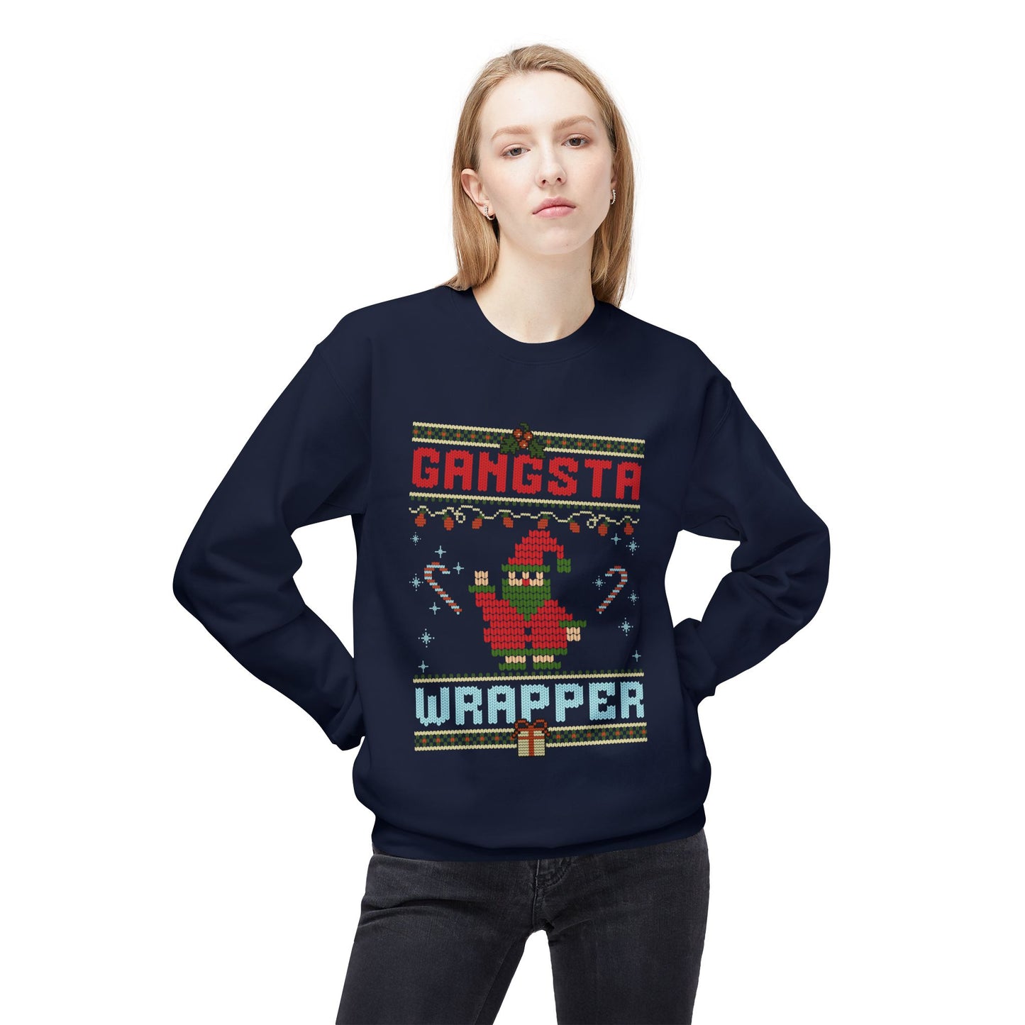 Gangsta Wrapper Softstyle Midweight Crewneck Sweatshirt