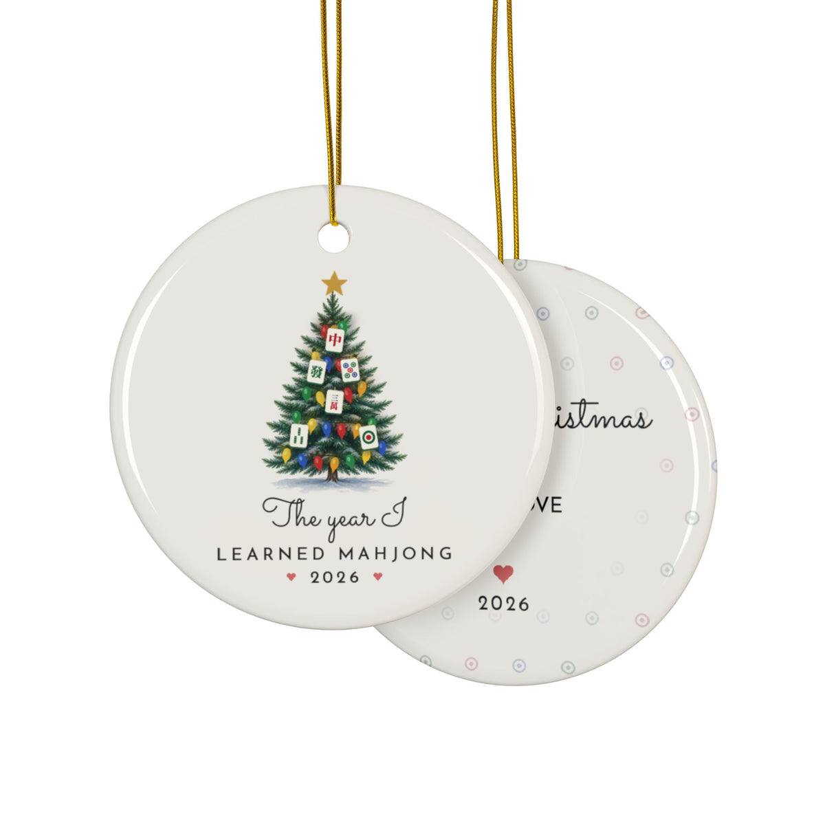 Mahjong Christmas ornament 2026, view 8