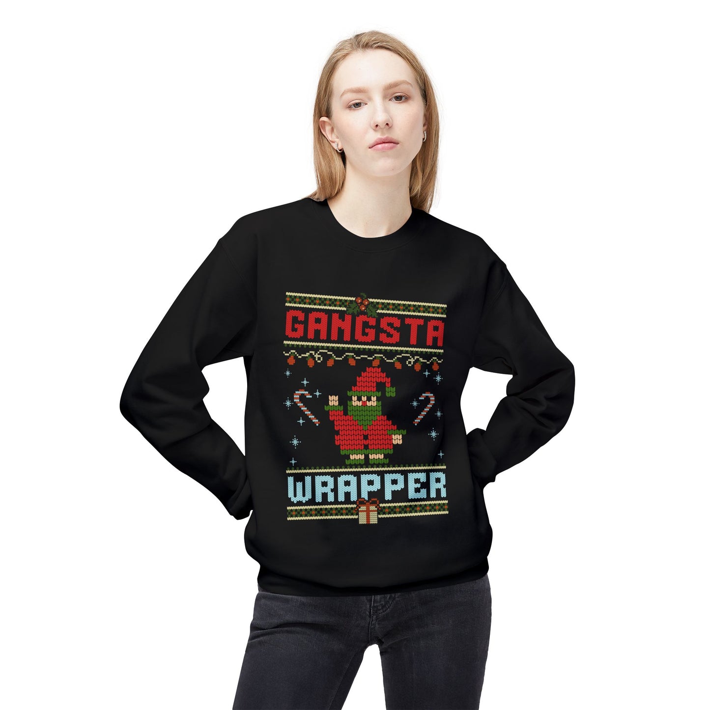 Gangsta Wrapper Softstyle Midweight Crewneck Sweatshirt