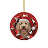 Personalized Labradoodle Christmas ornament, view 9
