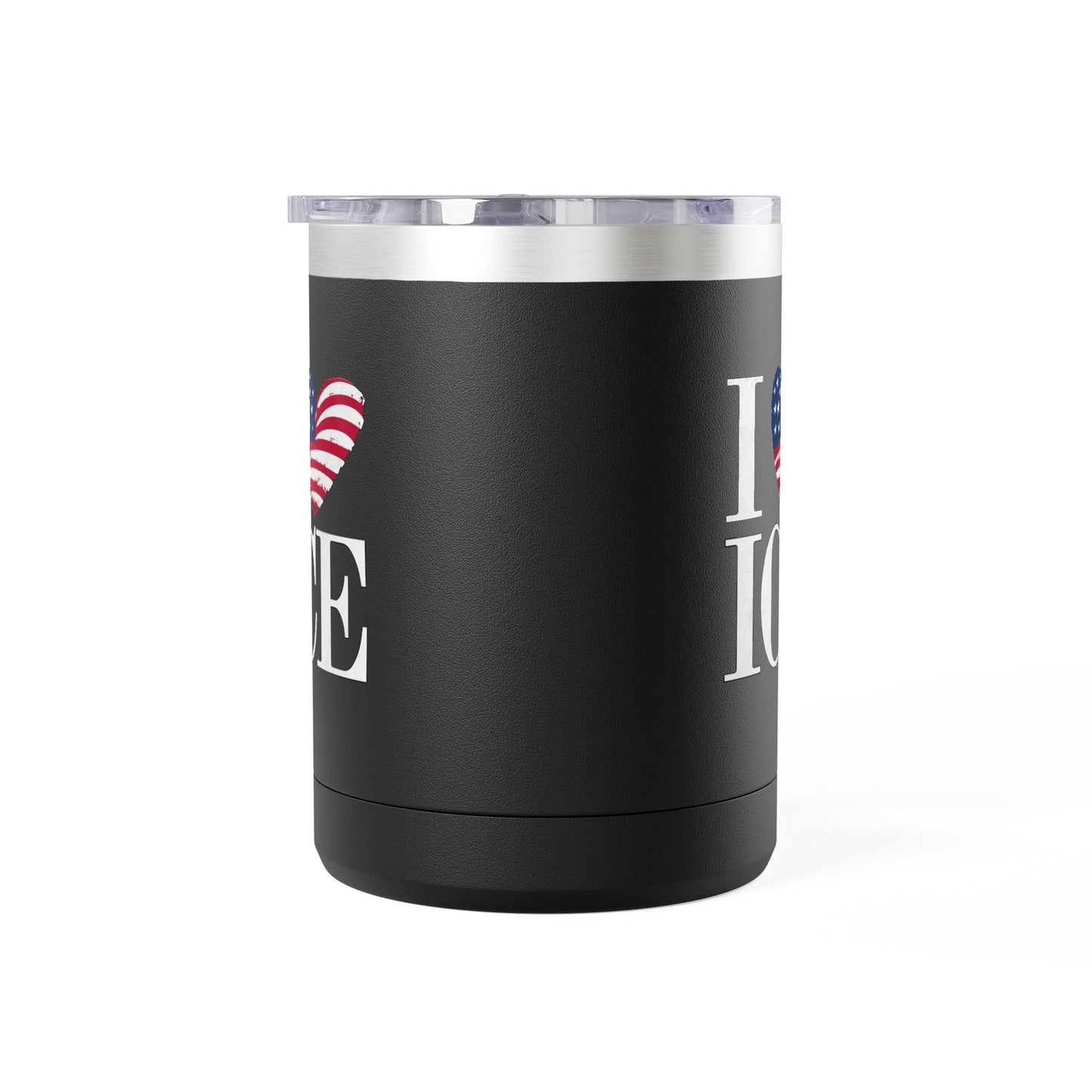 I LOVE ICE Coffee Mug Tumbler | Patriotic Stainless Steel Mug