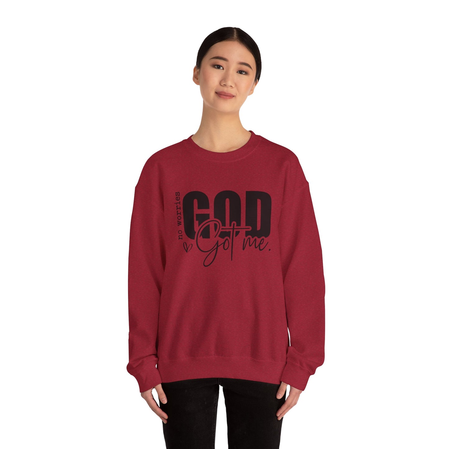 God Got Me Sweatshirt – Christian Faith-Based Pullover for Men & Women Walking in God's Protection