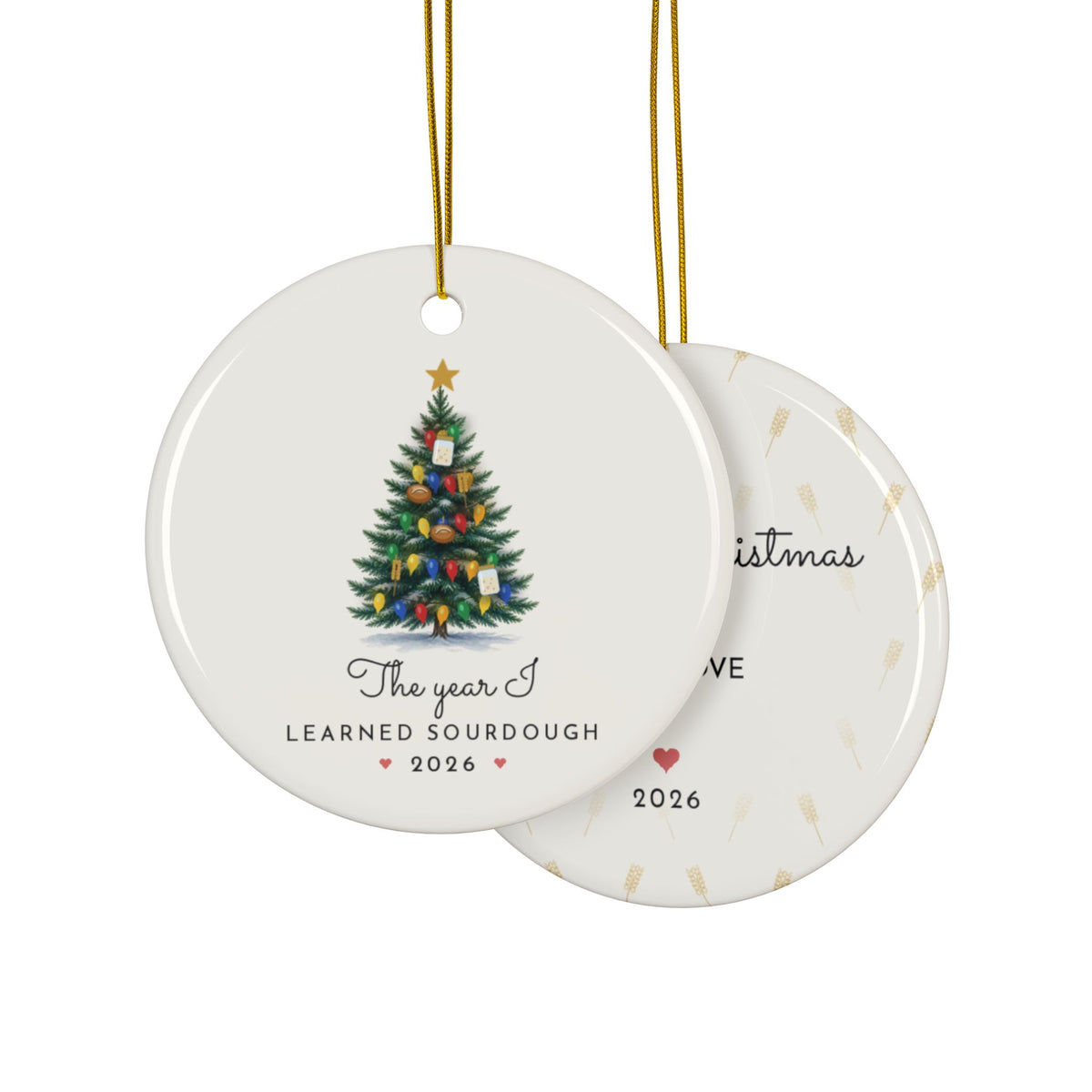 Sourdough Christmas ornament 2026, view 8