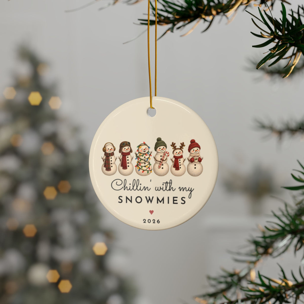 Chillin With My Snowmies 6 friends ornament, view 12