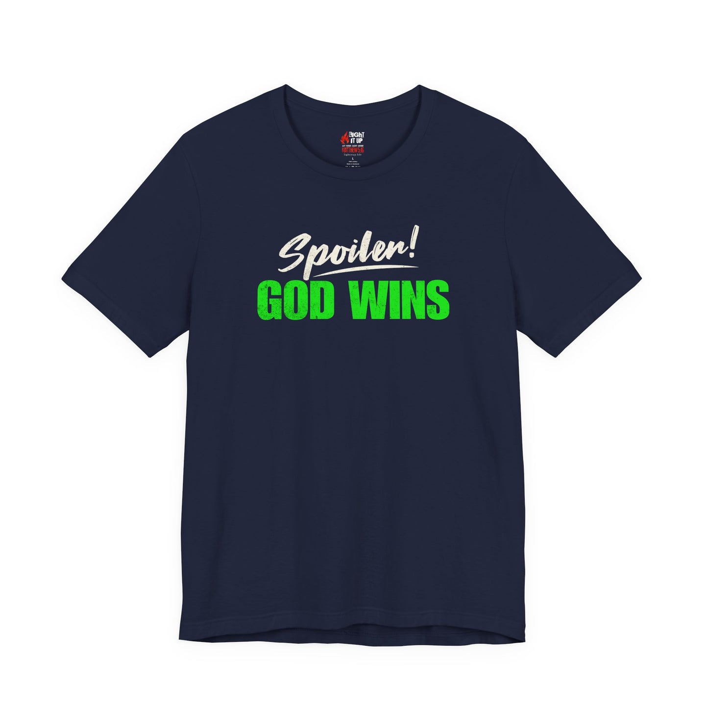 Spoiler: God Wins T-Shirt | Christian Faith Tee