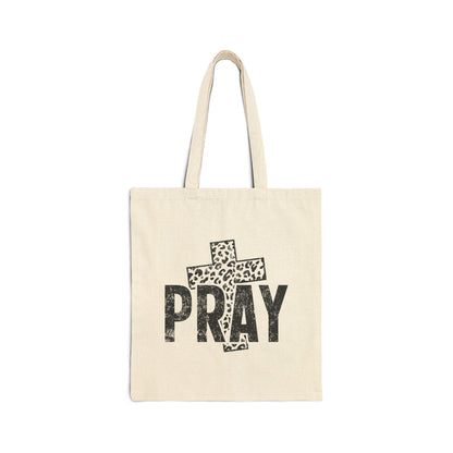 Christian Pray Tote Bag – Bold Scripture Canvas Bag for Women & Bible Study
