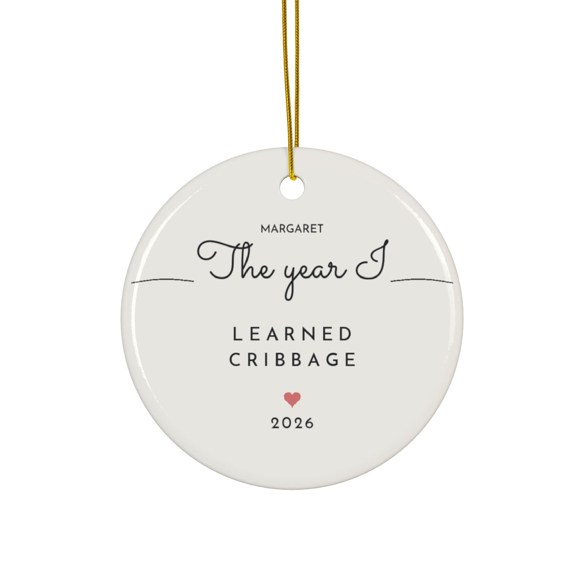 Personalized cribbage ornament 2026, view 4