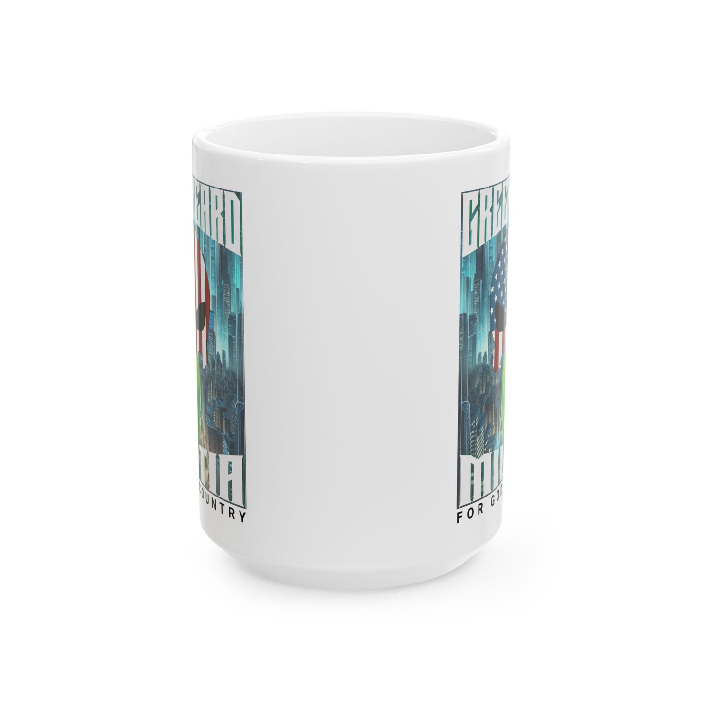 Greenbeard Militia Mug – 15oz Ceramic Warrior Cup for Faith, Freedom & Morning Missions