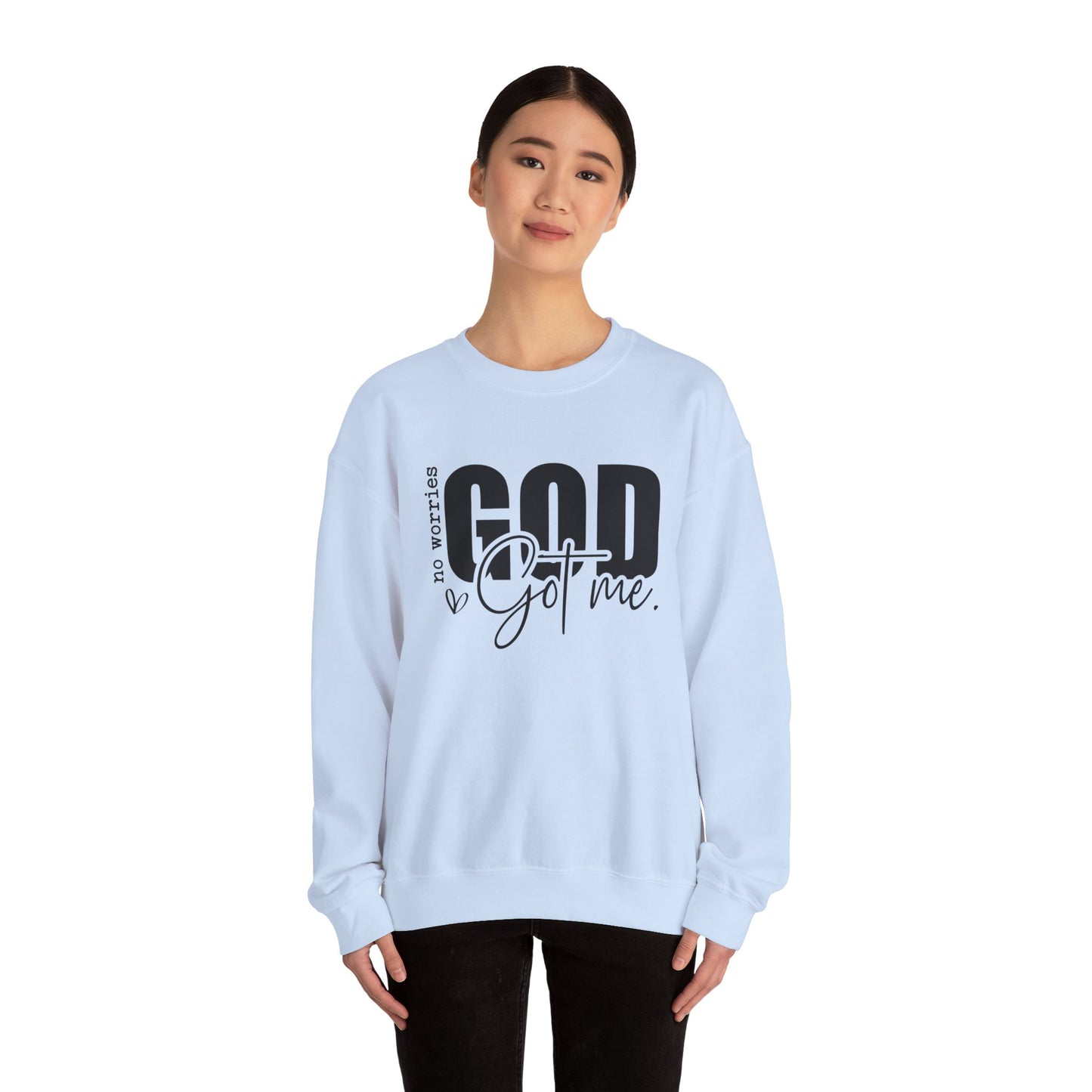 God Got Me Sweatshirt – Christian Faith-Based Pullover for Men & Women Walking in God's Protection