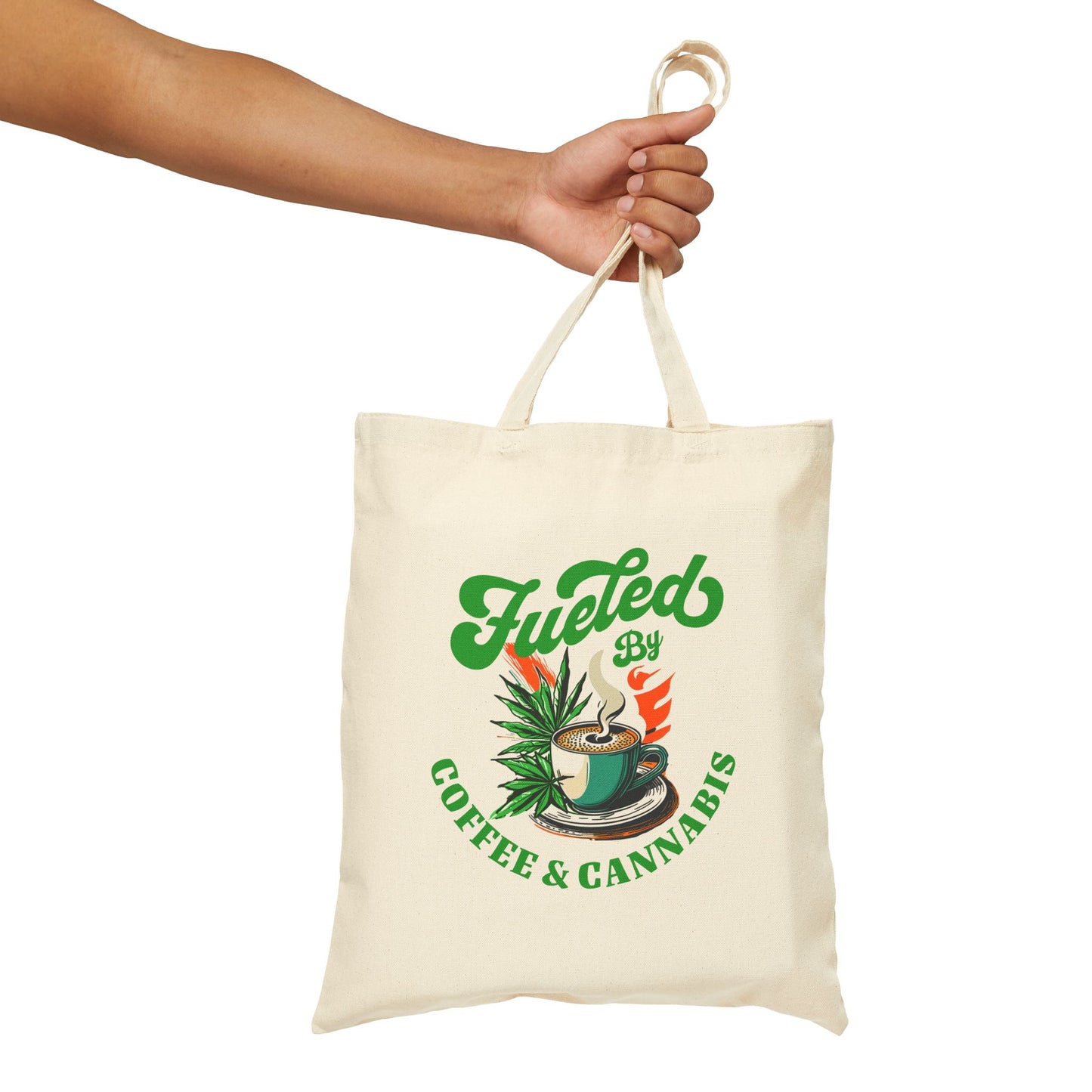 Coffee & Cannabis Tote – Funny Cotton Canvas Bag for Chill Errands, Farmers Markets, & 420 Gifting