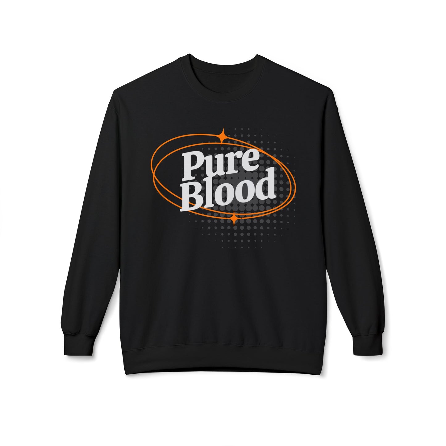 Pure Blood Retro Crewneck Sweatshirt – Bold Faith & Freedom Fleece