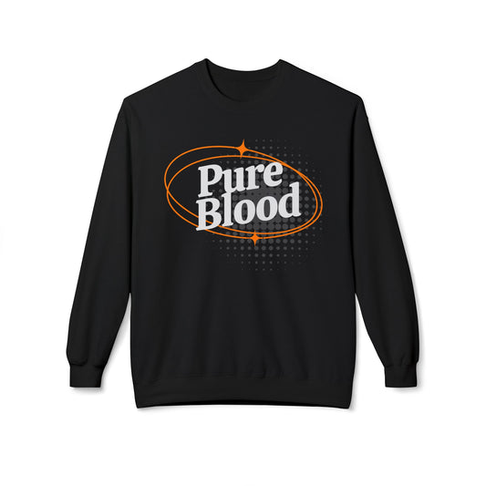 Pure Blood Retro Crewneck Sweatshirt – Bold Faith & Freedom Fleece