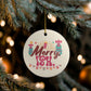 Funny best friend Christmas ornament Merry-ish, view 9
