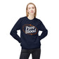 Pure Blood Retro Crewneck Sweatshirt – Bold Faith & Freedom Fleece