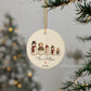 Personalized snowman family of 5 ornament, view 10