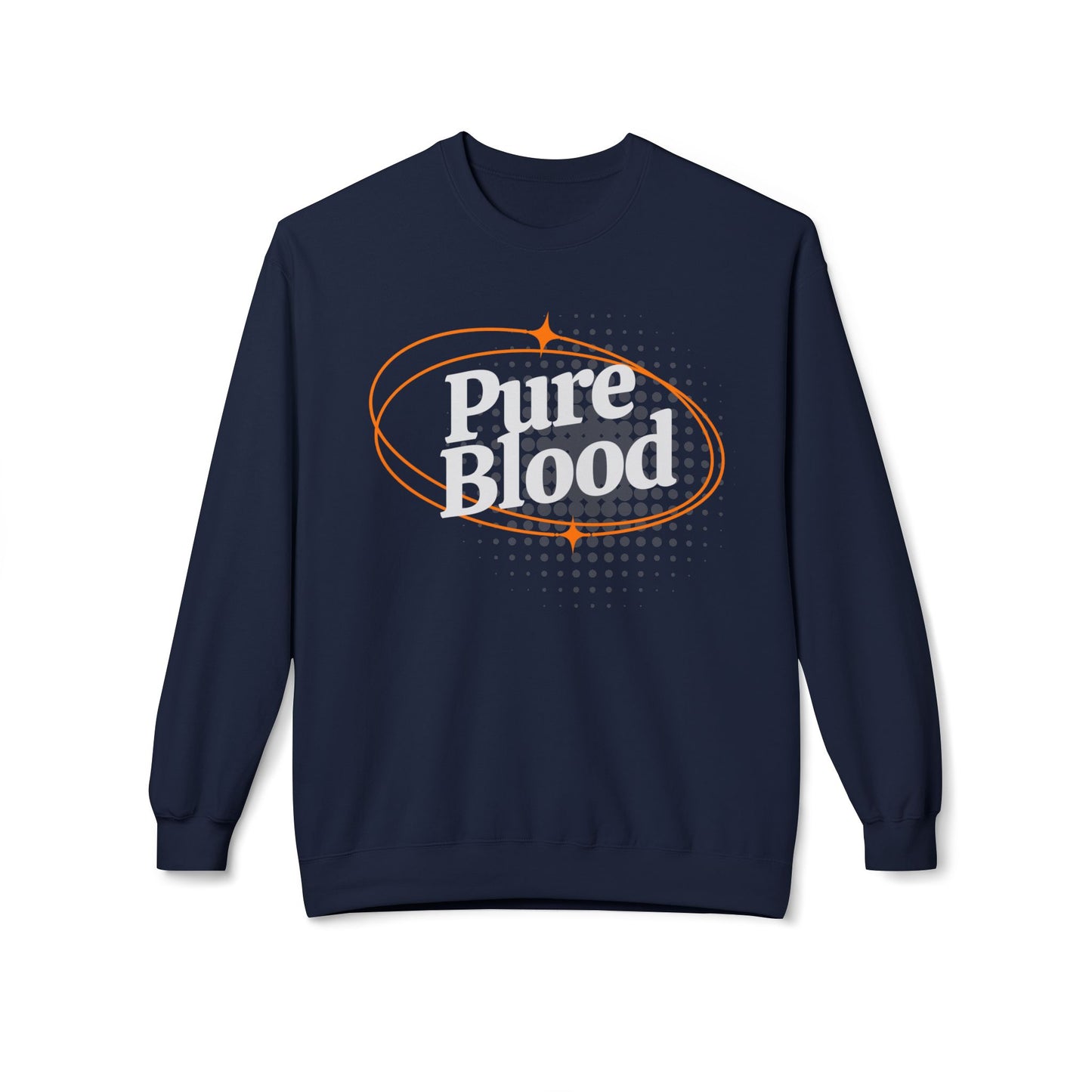 Pure Blood Retro Crewneck Sweatshirt – Bold Faith & Freedom Fleece
