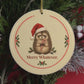 Video of the Merry Whatever hedgehog Christmas ornament on the tree