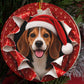 Beagle gift wrap burst ornament video