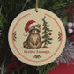 Video of the Festive Enough raccoon Christmas ornament on the tree